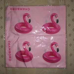 Chambord Flamingo Scarf NEW Pink 22 inches